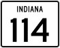 State Road 114 marker