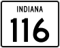 State Road 116 marker