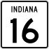 State Road 16 marker