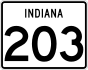 State Road 203 marker