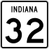 State Road 32 marker