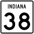 State Road 38 marker