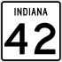 State Road 42 marker