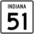 State Road 51 marker