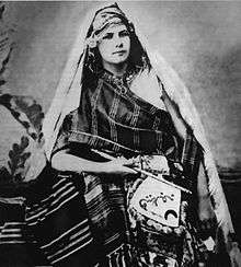 Eberhardt as a young adult wearing traditional arabic clothing