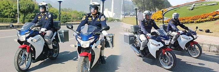 Islamabad Traffic Police Heavy Bikes
