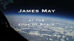 James May at the Edge of Space title card