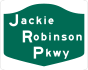Jackie Robinson Parkway marker