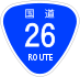 National Route 26 shield