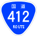 National Route 412 shield