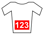 Jersey with red numbers