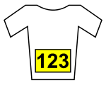 Jersey with yellow numbers