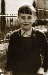 Photograph of John Howard as a boy, taken in the 1940s