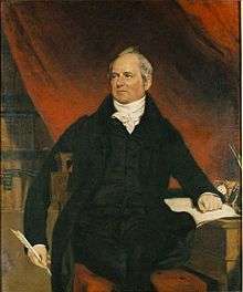Portrait of John Rickman painted by Samuel Lane in c.1831