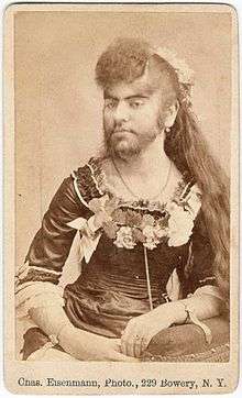 Photo of Annie Jones, a bearded lady
