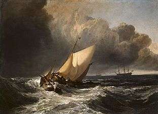 Dutch Boats in a Gale (1801), Joseph Mallord William Turner