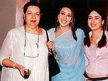 Kareena and Karisma Kapoor with their mother Babita
