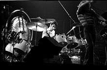 Keith Moon playing the drums