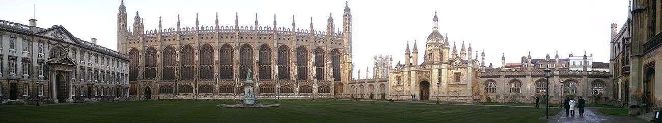 Panorama of King's College Front Court