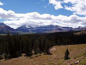 A photo of King’s Peak and Henry’s Fork Basin.