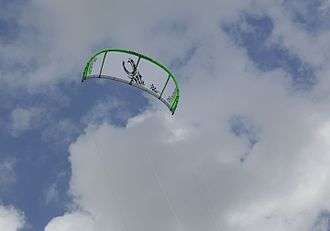 Kitesurfing in the River Hook