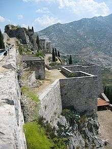 View of the fortress at Klis from west to east