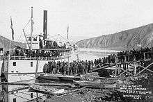 People leaving Dawson for Nome, Sep. 1899