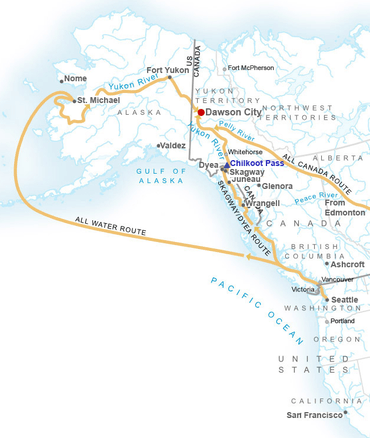 Route to the Klondike