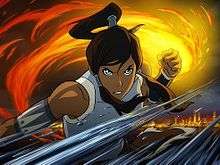 Korra with her arms crossed