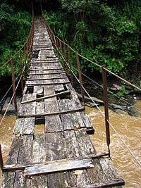 Footbridge over the Kotmale Oya