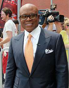 An image of L.A. Reid dressed in a black suit.
