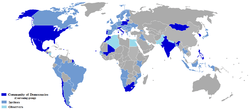 Member states of the CoD