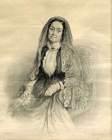 Lithograph of Eliza Jumel