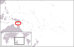 Location of the Torres Strait Islands, between Cape York Peninsula, Queensland, Australia and Papua New Guinea.