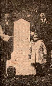 Picture taken when the monument for the Lost Children of the Alleghenies was first erected.
