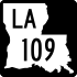 Louisiana Highway 109 marker