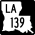 Louisiana Highway 139 marker