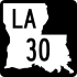 Louisiana Highway 30 marker