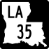 Louisiana Highway 35 marker