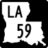 Louisiana Highway 59 marker