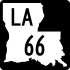 Louisiana Highway 66 marker