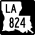 Louisiana Highway 824 marker