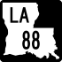 Louisiana Highway 88 marker