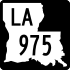 Louisiana Highway 975 marker