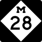 Michigan route marker