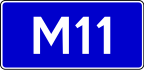 Highway M11 shield}}