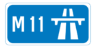 M11 motorway shield}}