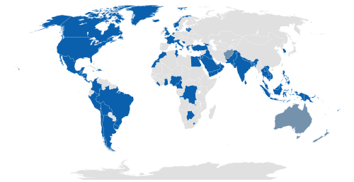 Worldwide operators of the M16