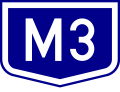 M3 motorway shield