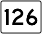 State Route 126 marker